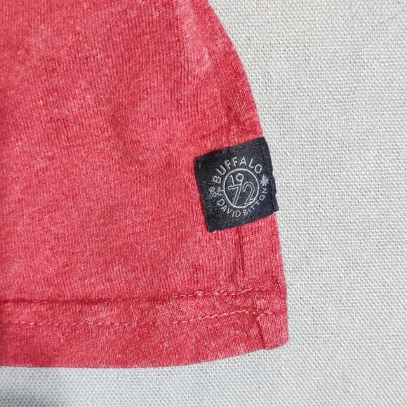 Buffalo David Bitton T-shirt men's size XXL Salmon Pink short sleeve cotton - Picture 5 of 7